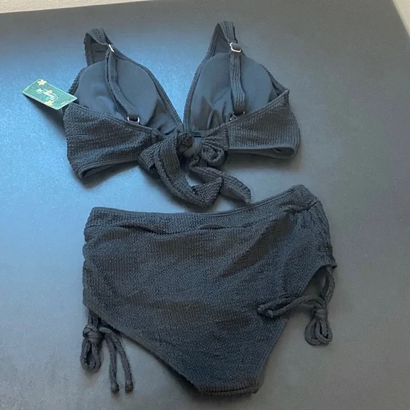 Women’s Two-Piece Swimsuit Bathing Suit Bikini High Waisted Tummy Control - Picture 7 of 10